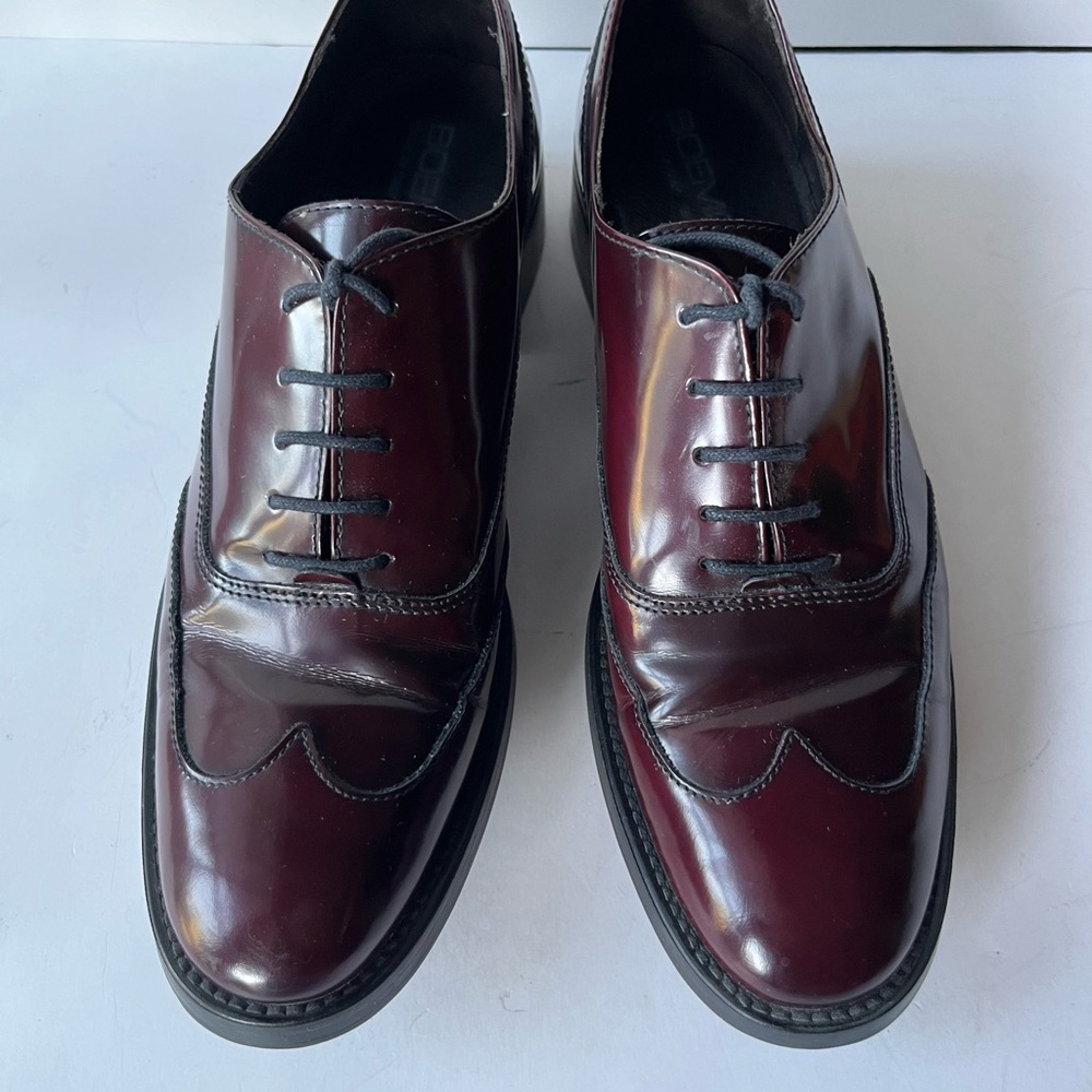 Italian Burgundy Oxfords Men’s size 7 Eur 40 Business Leather